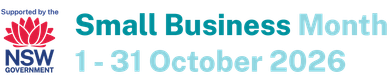 Small Business Month, 1–31 October 2026, supported by the NSW Government